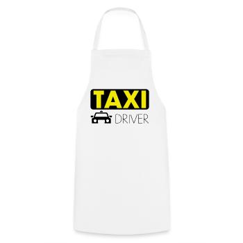 Conducteur de taxi - Tablier de cuisine - blanc - Devant - AI Model Male 185 dark (185cm)