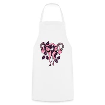 Majeur Utérus Utérus Pro-Choix - Tablier de cuisine - blanc - Devant - AI Model Male 185 dark (185cm)