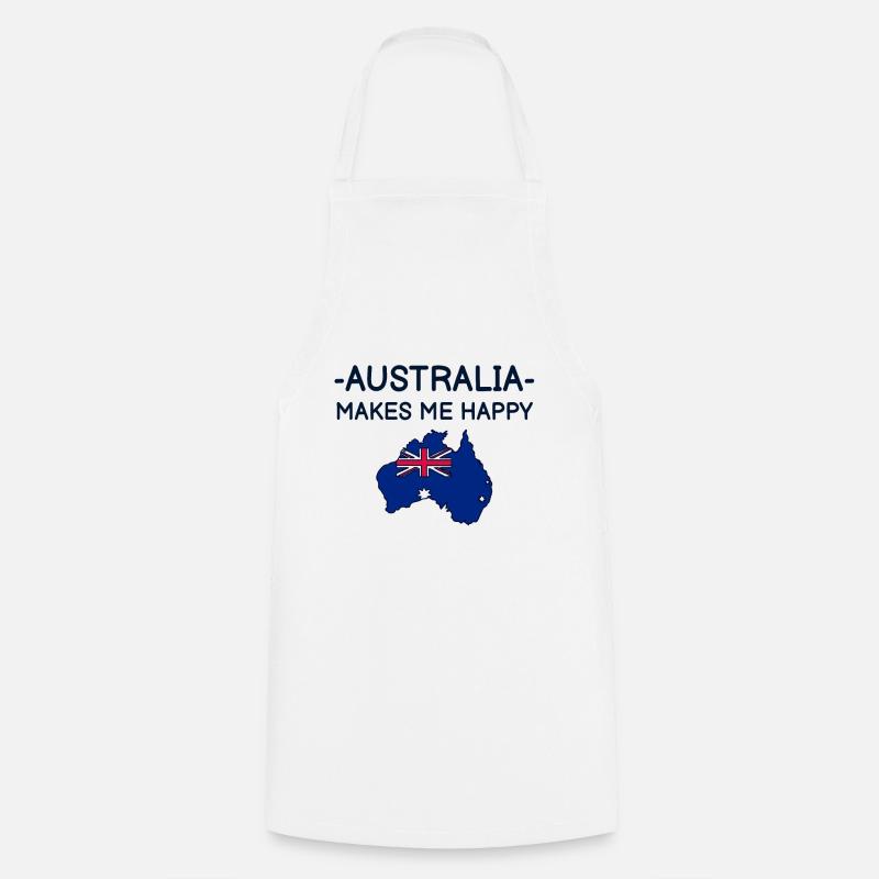 Australia - Cooking Apron - white
