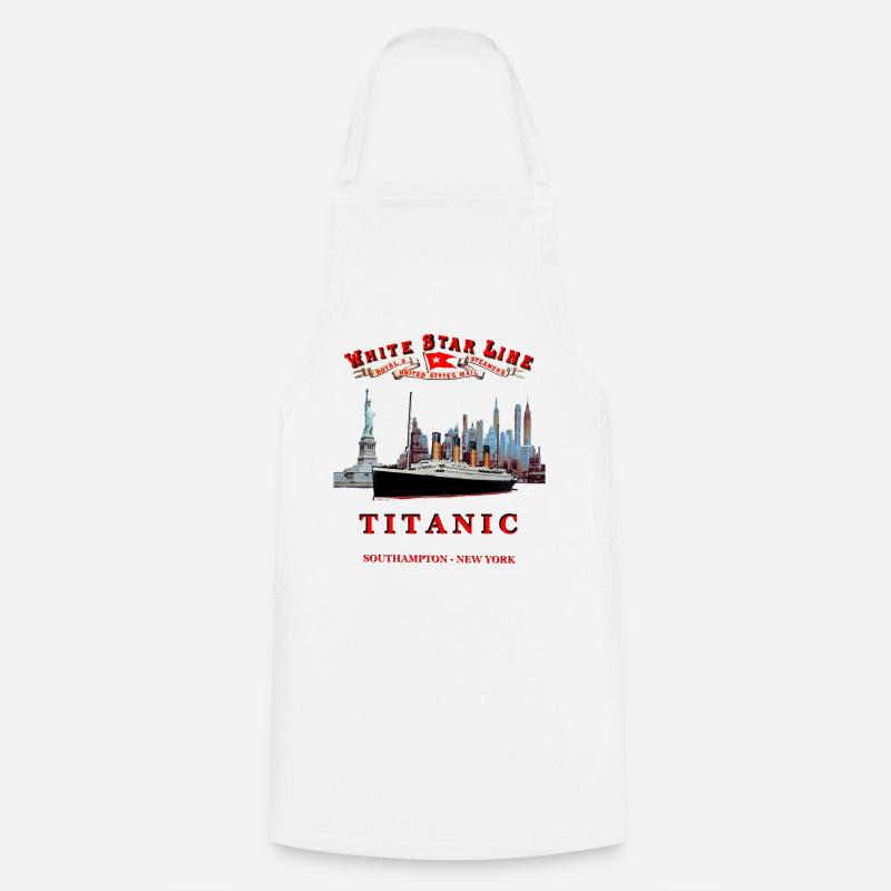 TITANIC NEW YORK - Cooking Apron - white