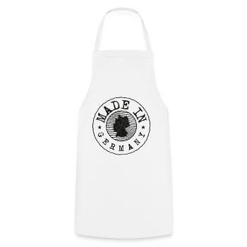 Fabriqué en Allemagne - Tablier de cuisine - blanc - Devant - AI Model Male 185 dark (185cm)