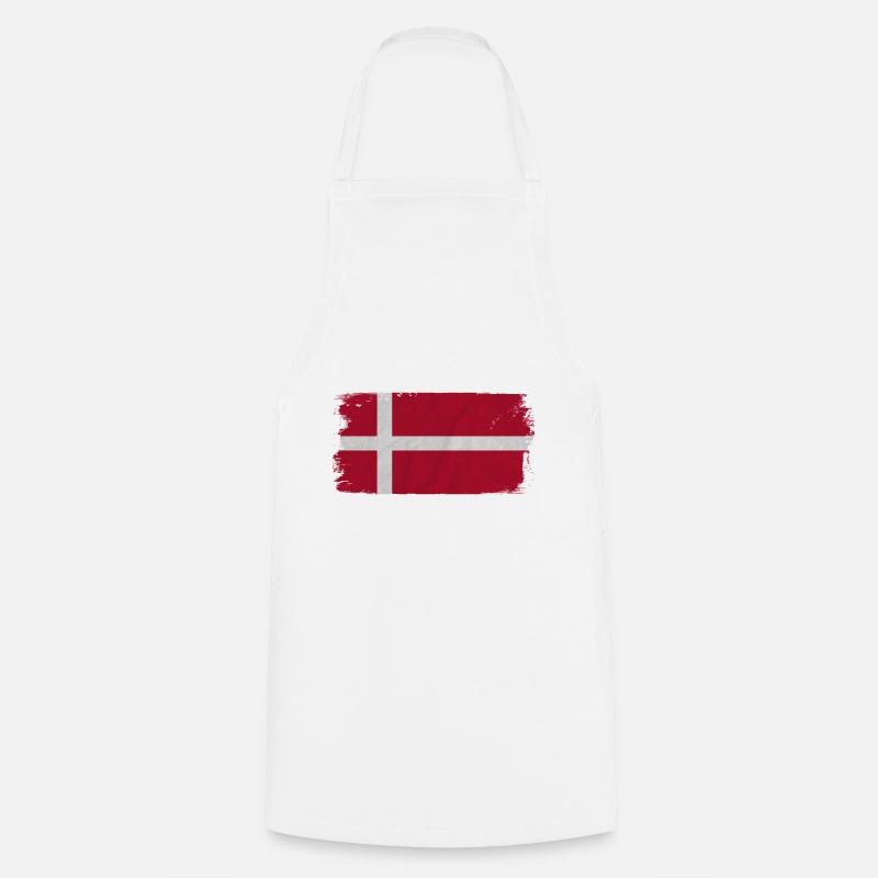 Denmark flag - Cooking Apron - white