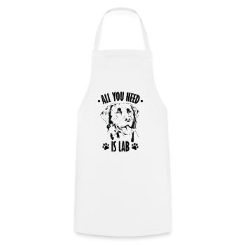 All You Need is Lab Labrador Dog - Cooking Apron - white - Front - AI Model Male 185 dark (185cm)