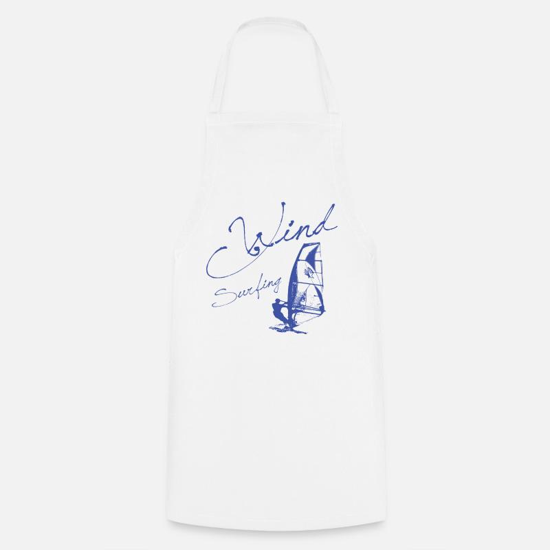 WINDSURFING - Cadeau SURFER WINDSURFER - Tablier de cuisine - blanc