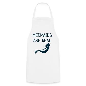 Mermaids - Cooking Apron - white - Front - AI Model Male 185 dark (185cm)