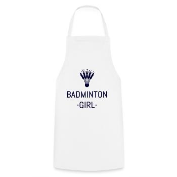 badminton - Tablier de cuisine - blanc - Devant - AI Model Male 185 dark (185cm)