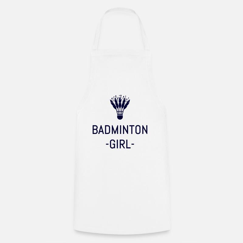 badminton - Tablier de cuisine - blanc