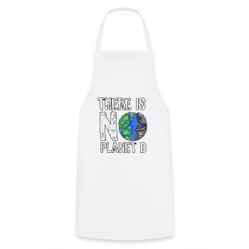 There Is No Planet B Save The Planet Nachhaltig - Kochschürze - Weiß - Vorne - AI Model Male 185 dark (185cm)