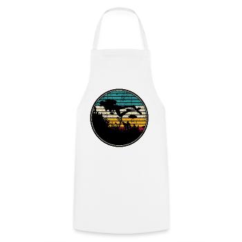 Diving scuba - Cooking Apron - white - Front - AI Model Male 185 dark (185cm)