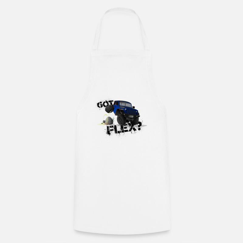 - C’EST UN VRAI 1ER. - OFFROADER Crawler - Bleu - Tablier de cuisine - blanc