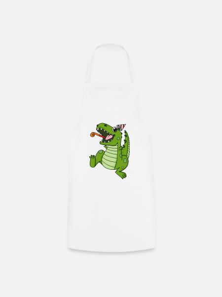 Dinosaurier Party - Kochschürze - Weiß