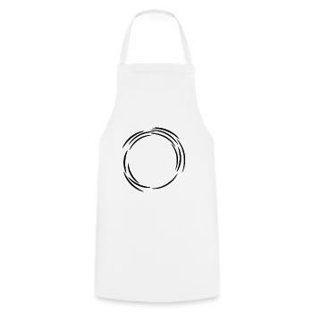 Circle Design Line Lines - Cooking Apron - white - Front - AI Model Male 185 dark (185cm)