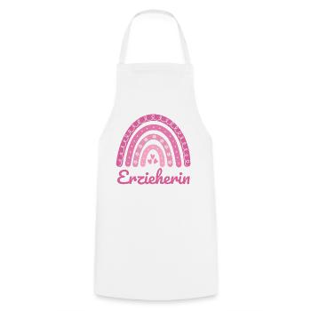 Kindergarten teacher Regenbogen - Cooking Apron - white - Front - AI Model Male 185 dark (185cm)