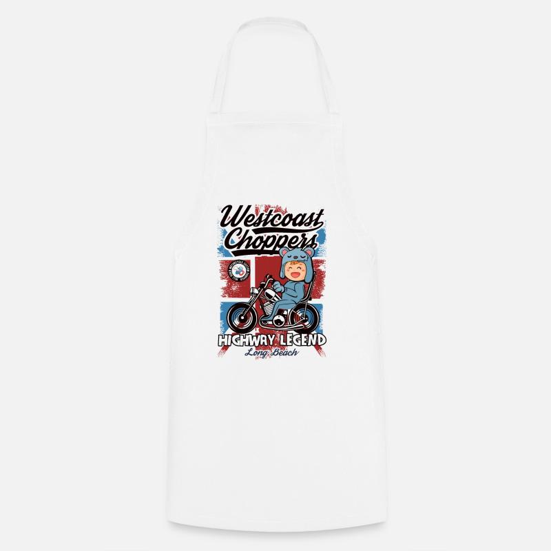 Autoroute Westcoast Choppers - Tablier de cuisine - blanc