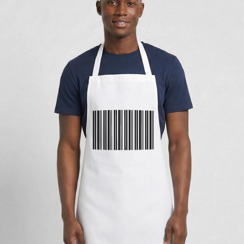 Barcode Barcode Nerd IT Technology Design Cooking Apron