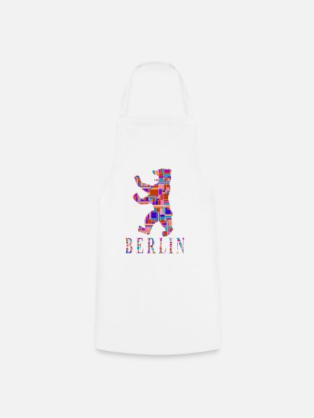 Berlin T-Shirt - Berlin Bär Shirt - I Love - Kochschürze - Weiß