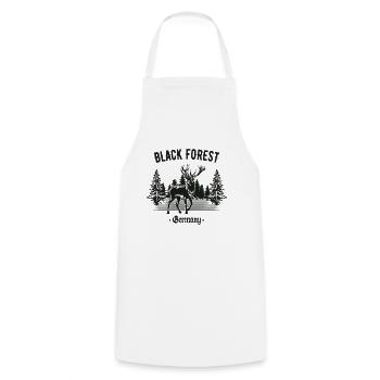 Black Forest Germany Schwabe Homeland - Cooking Apron - white - Front - AI Model Male 185 dark (185cm)