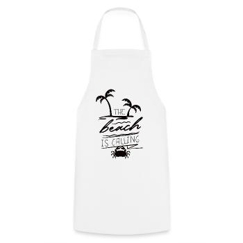 Summer Party Beach Festival Holiday Shirt - Cooking Apron - white - Front - AI Model Male 185 dark (185cm)