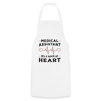 Medizinische Assistentin Herz Medizin Geschenk - Kochschürze - Weiß - Vorne - AI Model Male 185 dark (185cm)