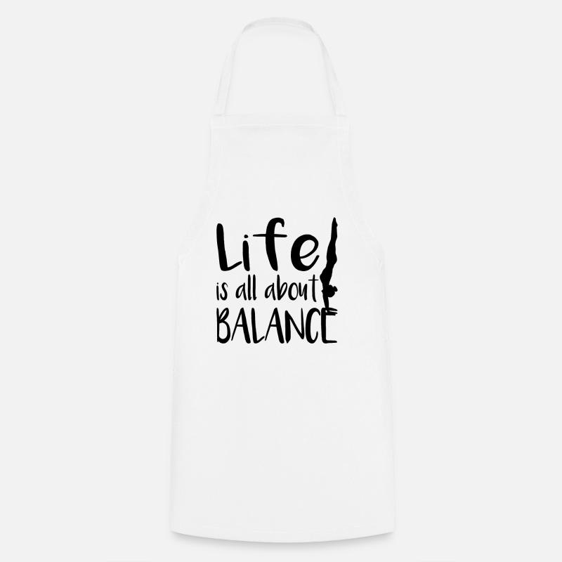 handstand - Cooking Apron - white