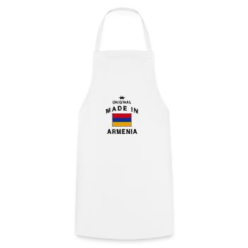 Made in Armenia Armenian Flag Flag - Cooking Apron - white - Front - AI Model Male 185 dark (185cm)