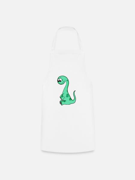 Baby Dinosaurier - Kochschürze - Weiß