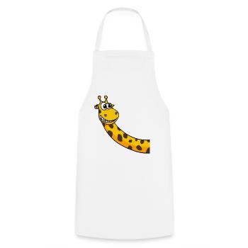 Girafe - Tablier de cuisine - blanc - Devant - AI Model Male 185 dark (185cm)