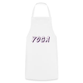 Yoga - Tablier de cuisine - blanc - Devant - AI Model Male 185 dark (185cm)