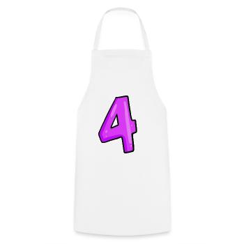 4 - Tablier de cuisine - blanc - Devant - AI Model Male 185 dark (185cm)