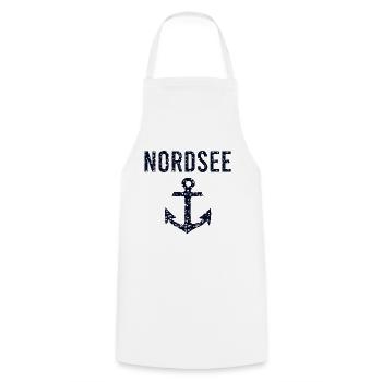 Mer du Nord - Tablier de cuisine - blanc - Devant - AI Model Male 185 dark (185cm)