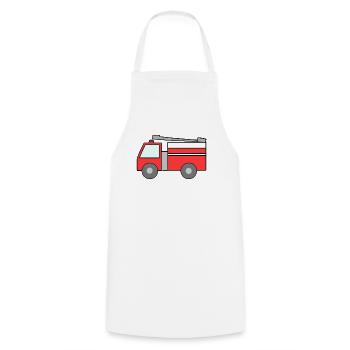 fire brigade - Cooking Apron - white - Front - AI Model Male 185 dark (185cm)