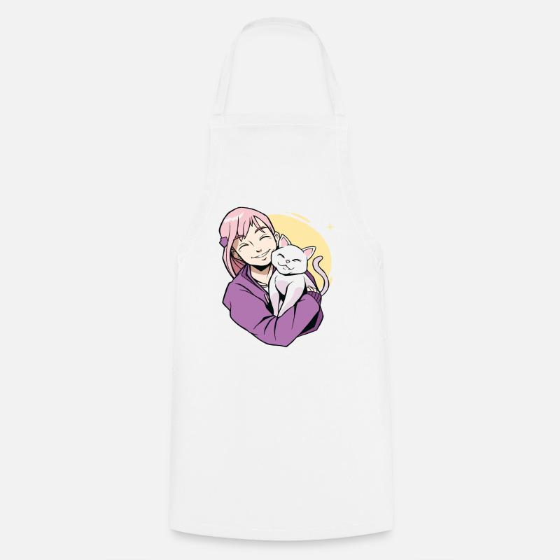 Chat chat chat Kitten Félin Chat - Tablier de cuisine - blanc