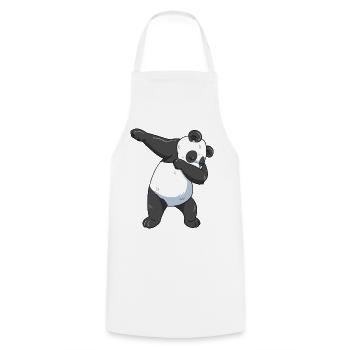 Dabbing Panda - Kochschürze - Weiß - Vorne - AI Model Male 185 dark (185cm)