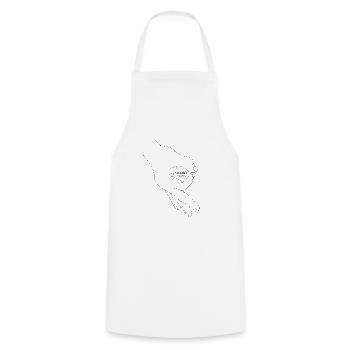 Regarder à l’intérieur Retro Meme - Tablier de cuisine - blanc - Devant - AI Model Male 185 dark (185cm)