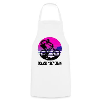 Mtb - Cooking Apron - white - Front - AI Model Male 185 dark (185cm)