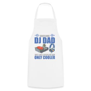 Awesome DJ Dad Just Like A Regular Dad Only Cooler - Tablier de cuisine - blanc - Devant - AI Model Male 185 dark (185cm)