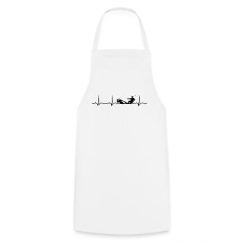 Kitersurf Surfeur kitesurf kiten kite de sports nautiques - Tablier de cuisine - blanc - Devant - AI Model Male 185 dark (185cm)