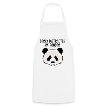 Panda Geschenk Damen Herren Kinder Lustiger Spruch - Kochschürze - Weiß - Vorne - AI Model Male 185 dark (185cm)