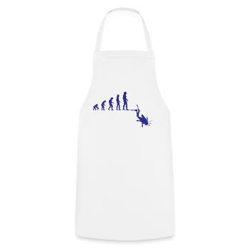 Plongée Évolution Plongée Filles Femmes Cadeau - Tablier de cuisine - blanc - Devant - AI Model Male 185 dark (185cm)