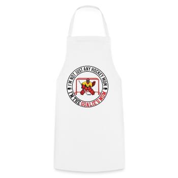 Je ne suis pas juste tout le hockey Maman Je suis La Mère du Gardien - Tablier de cuisine - blanc - Devant - AI Model Male 185 dark (185cm)
