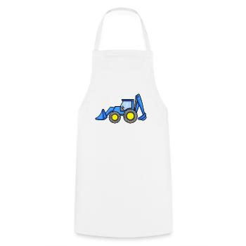 Chantier de chantier de dragage - Tablier de cuisine - blanc - Devant - AI Model Male 185 dark (185cm)