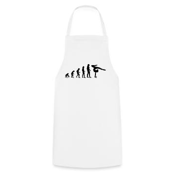 Gymnastique Gymnastique Evolution Cadeau Femmes - Tablier de cuisine - blanc - Devant - AI Model Male 185 dark (185cm)