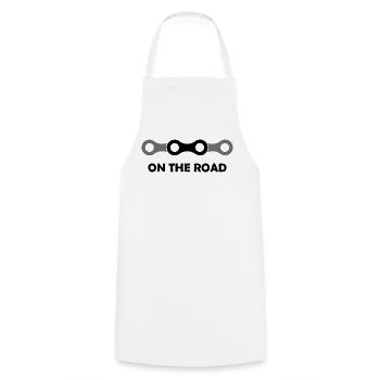 road bike bike icon icon Logo cycling - Cooking Apron - white - Front - AI Model Male 185 dark (185cm)