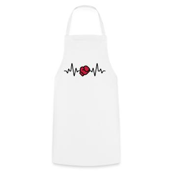 Boxe - Tablier de cuisine - blanc - Devant - AI Model Male 185 dark (185cm)