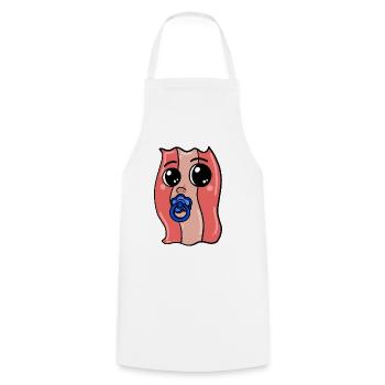 Baby Speck - Bacon - Cooking Apron - white - Front - AI Model Male 185 dark (185cm)