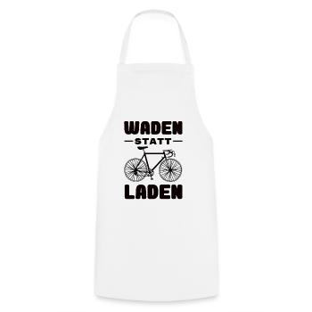 Fahrrad - Waden statt Laden - MTB Rennrad Spruch - Kochschürze - Weiß - Vorne - AI Model Male 185 dark (185cm)