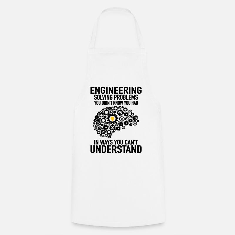 Ingenieur Engineering Engineer Zahnrad Techniker - Kochschürze - Weiß