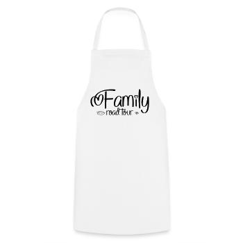 Vacances en famille - Tablier de cuisine - blanc - Devant - AI Model Male 185 dark (185cm)