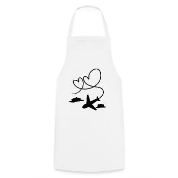 plane - Cooking Apron - white - Front - AI Model Male 185 dark (185cm)