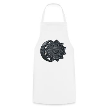 Sun and Moon of the Inca - Cooking Apron - white - Front - AI Model Male 185 dark (185cm)